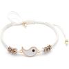 2-4Pcs Yin Yang Tai Chi Beads Infinity Braided String Rope Bracelets Handmade Waterproof Adjustable Cord Strand Bracelet for Men Women Friend Couple