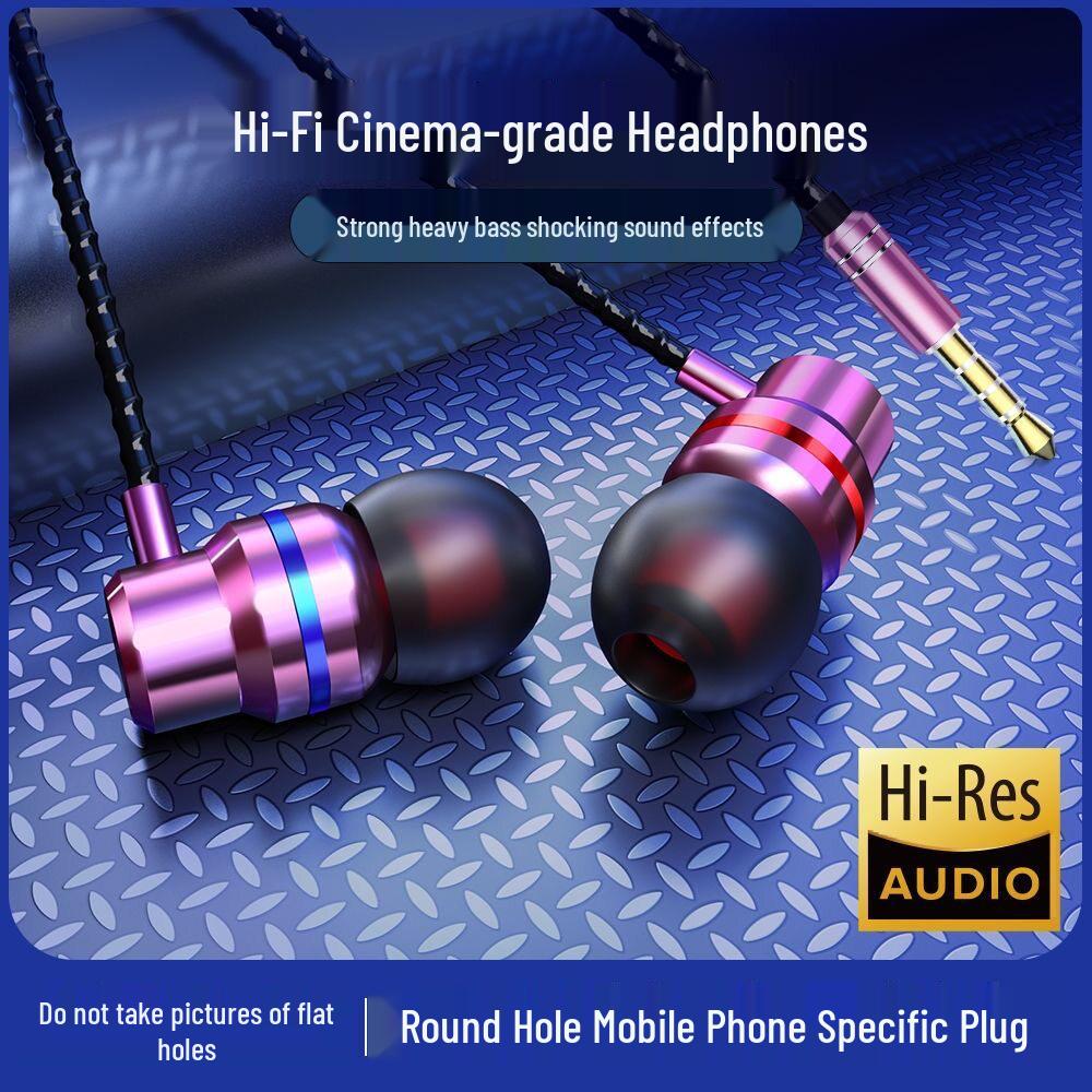 Wired In-Ear Earphones with Heavy Bass and High-Quality Subwoofer for Phones and Computers