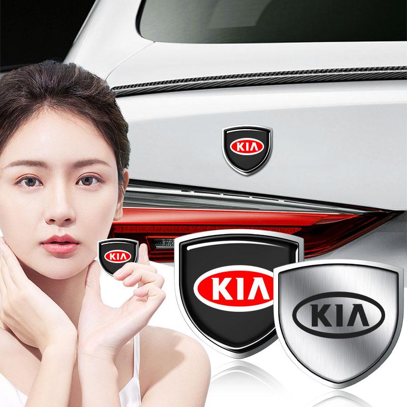 1Pcs Metal Auto Door Shield Emblem Car Body Badge 3D Sticker For KIA Sportage Ceed Rio 3 4 k2 k3 k4 k5 k6 K7 K8 Picanto Sorento Optima