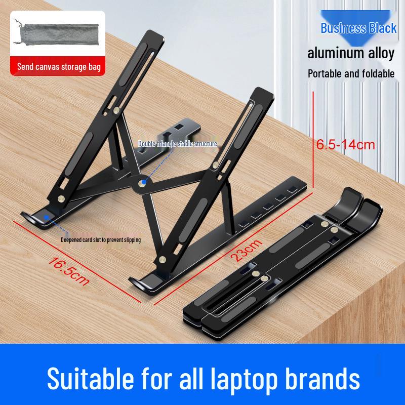 Portable Aluminum Laptop & Tablet Stand with Heat Dissipation