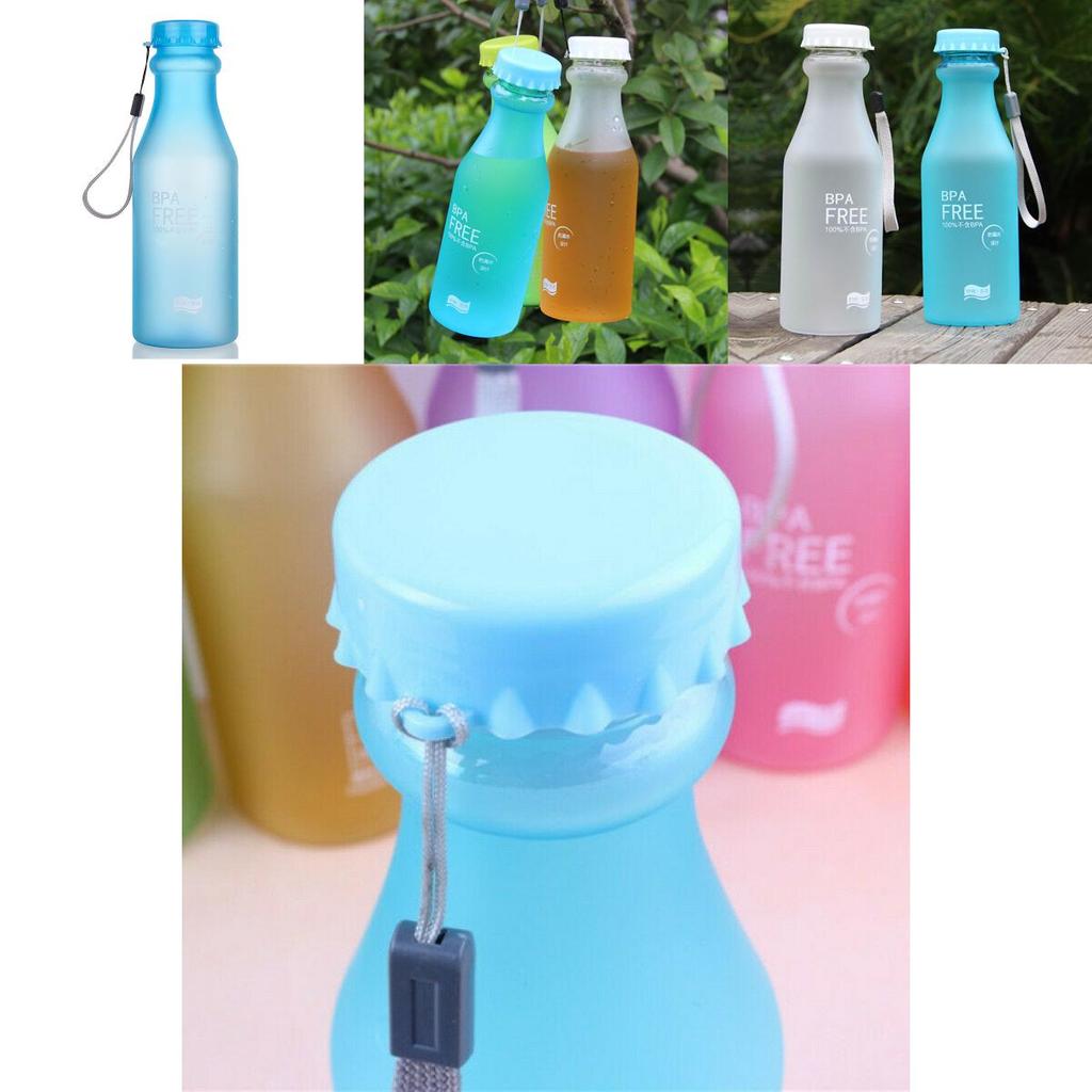 Robuste, auslaufsichere, tragbare Sport-Trinkflasche 550 ml für Radfahren und Camping