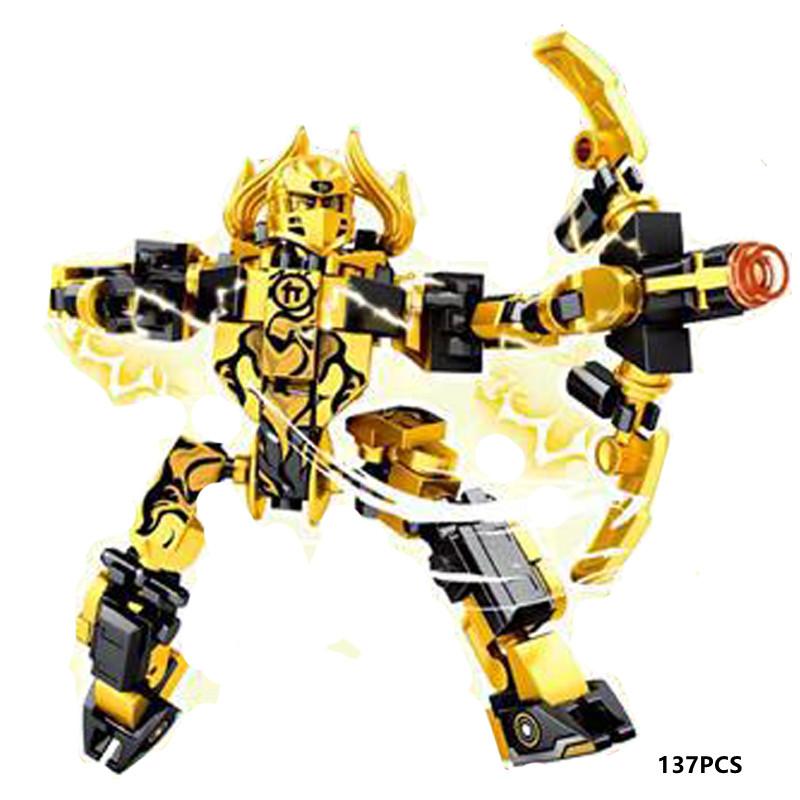 Ninja 4 In 1 Classic Anime Kai Jay Cole Lloyd War Armor Car Mech Chariot Model Action Figure Building Blocks Kit Bricks Kids Toy