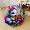 Rainbow Rabbit Automatic Folding Umbrella Lightweight And Portable Perfect For Outdoor Leisure Timet87