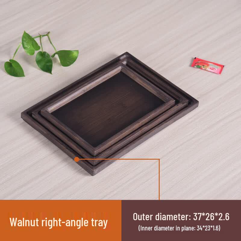 Walnut Style Bamboo Commercial Serving Trays