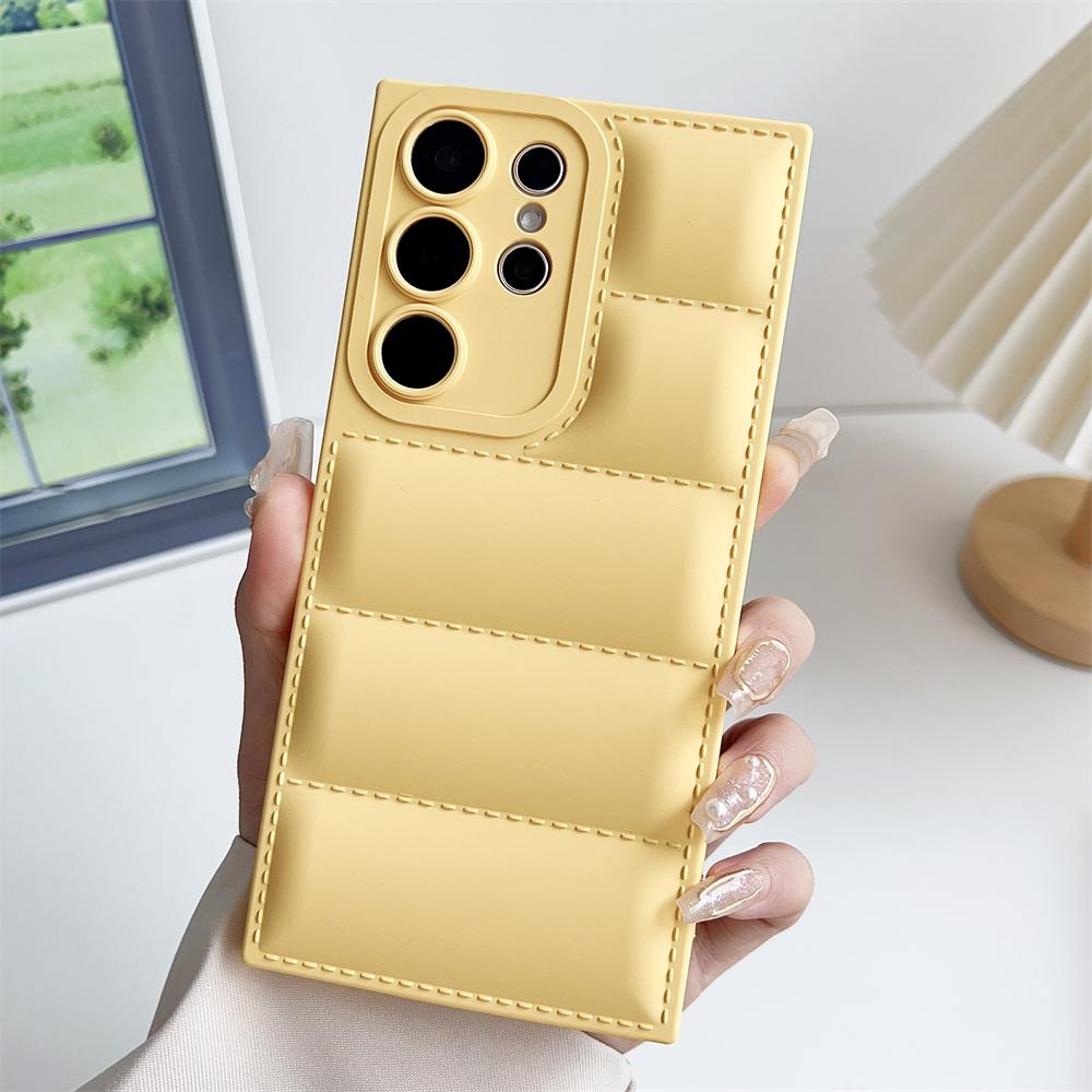 Miękkie etui puchowe na Samsunga Galaxy S23 S24 Ultra S22 S21 FE S20 A50 A51 A52 A53 A54 A55 A32 Note 20 Ultra Etui w kolorze cukierkowym