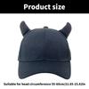 Decorative Horn Breathable Baseball Hat Women Adult Sports Hat Outdoor Activity