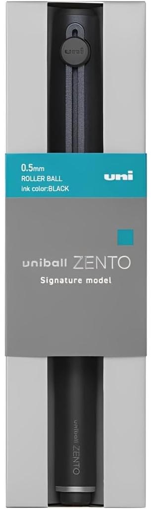 uniball ZENTO Signature Model Ballpoint Pen 0.5mm [Metallic Black] (Gift)