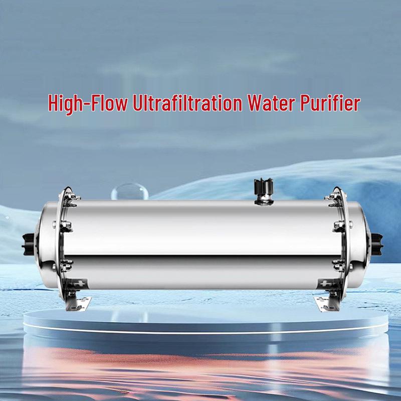 Stainless Steel Ultrafiltration Water Purifier for Home Kitchen Tap and Well Water. 600L, 89mm Diameter