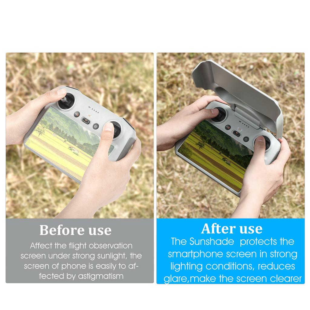 Drones Remote Controller Protective Cover Sun Hood Sunshade 2-in-1 Designed for RC Remote Controller Protector