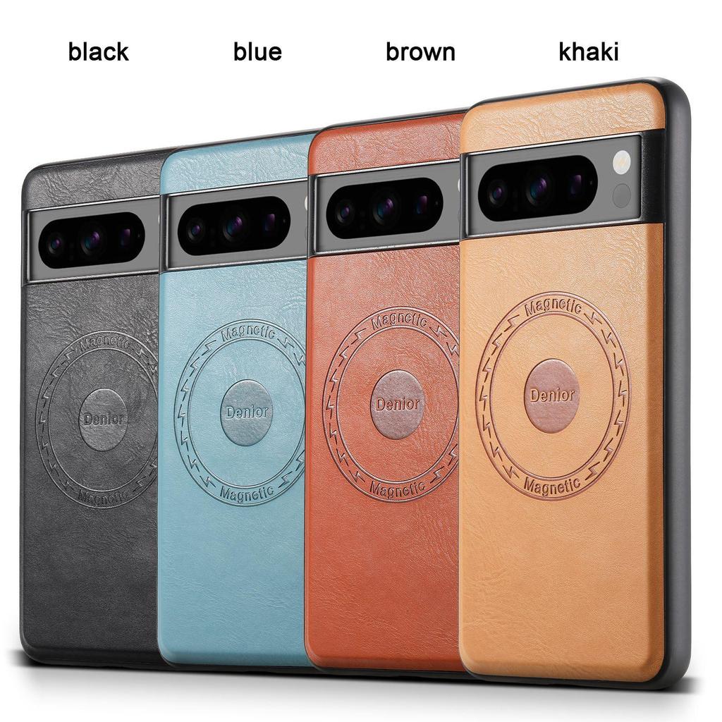Denior Magnetické kožené pouzdro se slotem na karty pro Google Pixel 7A/8