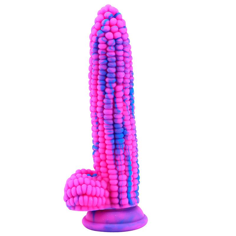 Female Corn on The Cob Silicone Penis Anal Plug Penis Simulation Big Dildo Adult Products