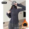 Womens Thick Fleece Hooded Sweatshirt Oversized Casual Winter Jacket Soft Warm Long Sleeve