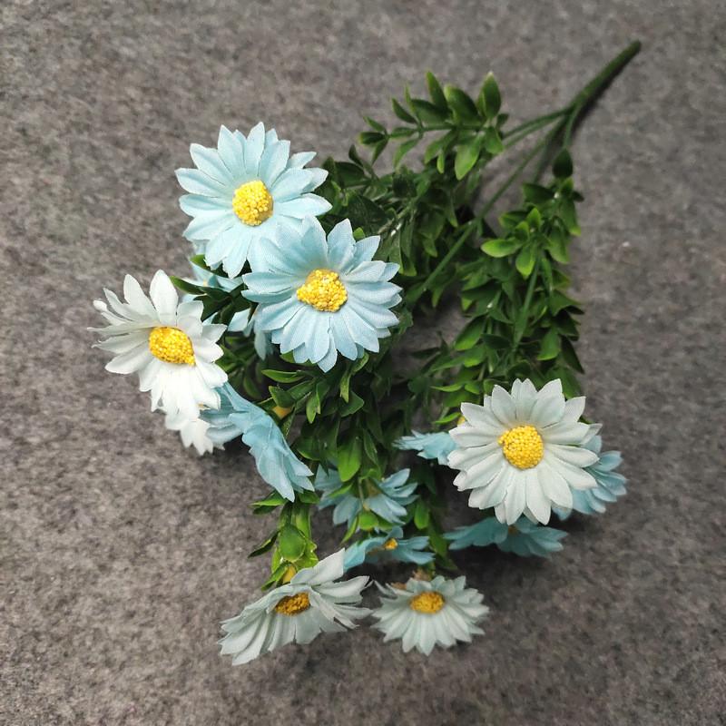 Silk Artificial Daisies Chrysanthemum Bouquet Indoor Plant Wedding Decoration