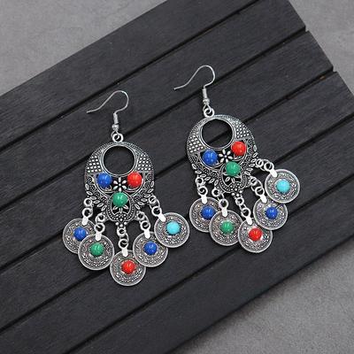 Vintage Versatile Earrings Femininity Bohemian Holiday Fringed Earrings Long Personality Earrings