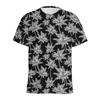Fresh Coconut Palm 3D Digital Printed Men's Fashion Trendy Round Neck Short Sleeved T-shirt