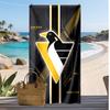 Pittsburgh Penguins Print Beach Towel Soft Portable Quick?dry Towel For Pool Summer Vacation Outdoor Sport