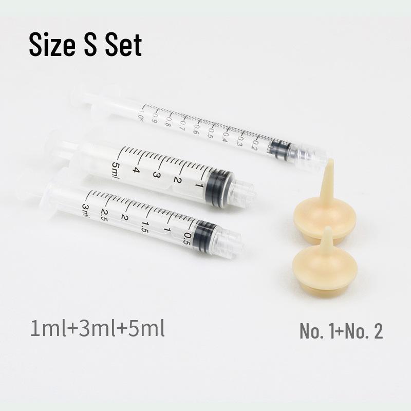 Pet Milk Feeding Syringe Set for Newborn Puppies and Kittens with Nipple and Scale