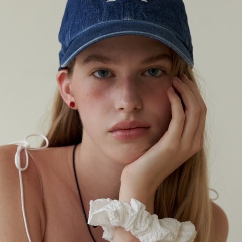 

LOVE ME MONSTER Vintage Denim LMM Logo Ball Cap_Blue BLUE