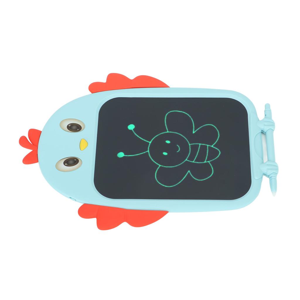 8.5in Children Drawing Board Chicken Shaped LCD Painting Writing Tablet for Boys and Girls Blue