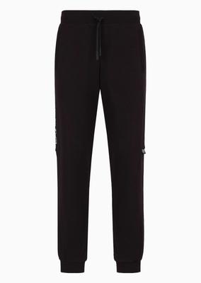 Calças de treino masculinas EA7 Emporio Armani desportivas pretas (6DPP57-PJOGZ-1200)