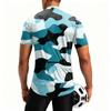 Men's Short Sleeve Cycling Jersey Breathable Quick Dry Half Zip Round Neck Lightweight Performance Top for Road Mountain Bike