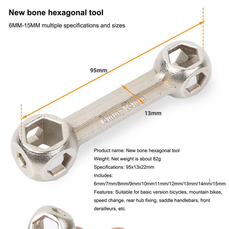 Cycling Wrench Set Multi-Function Hexagonal Tool Professional Tire Chain Cutting Tool Hex Tool Road Cycling Outdoor Adventures