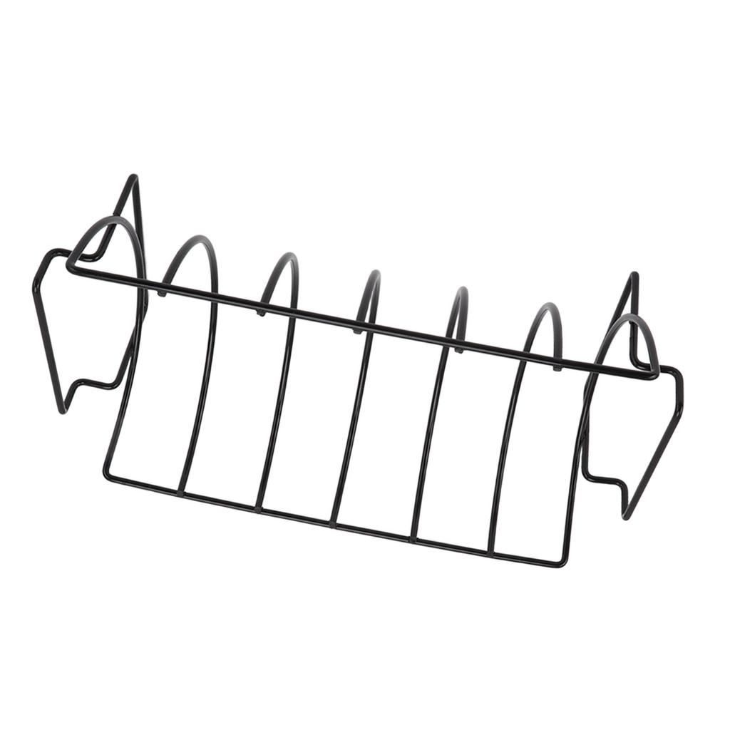 Rib Rack Non Stick Coated Chicken Steak Roasting Stand Barbecue Tool Beef Ribs Grill