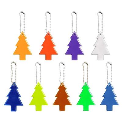 Child Reflctor Pendant Tree Safety Reflector Tree Reflective Keyring for Bag