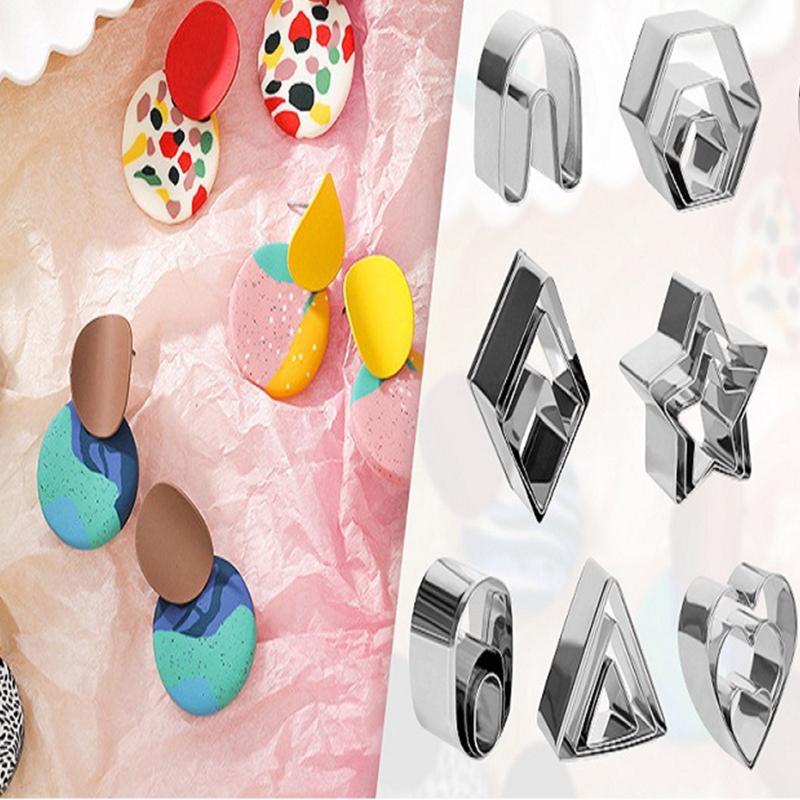 Clay Cutters 169 Pcs Clay Earring Cutters Jewelry Making  Clay Cutter Mini Cookie Cutter Shapes Set