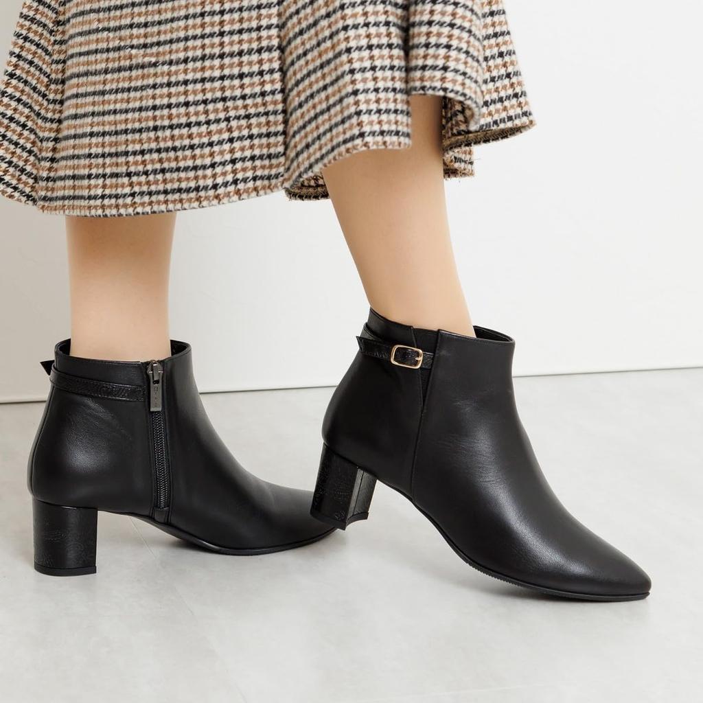 Himiko 5cm Heel Belt Design Black 215 Boots/633404