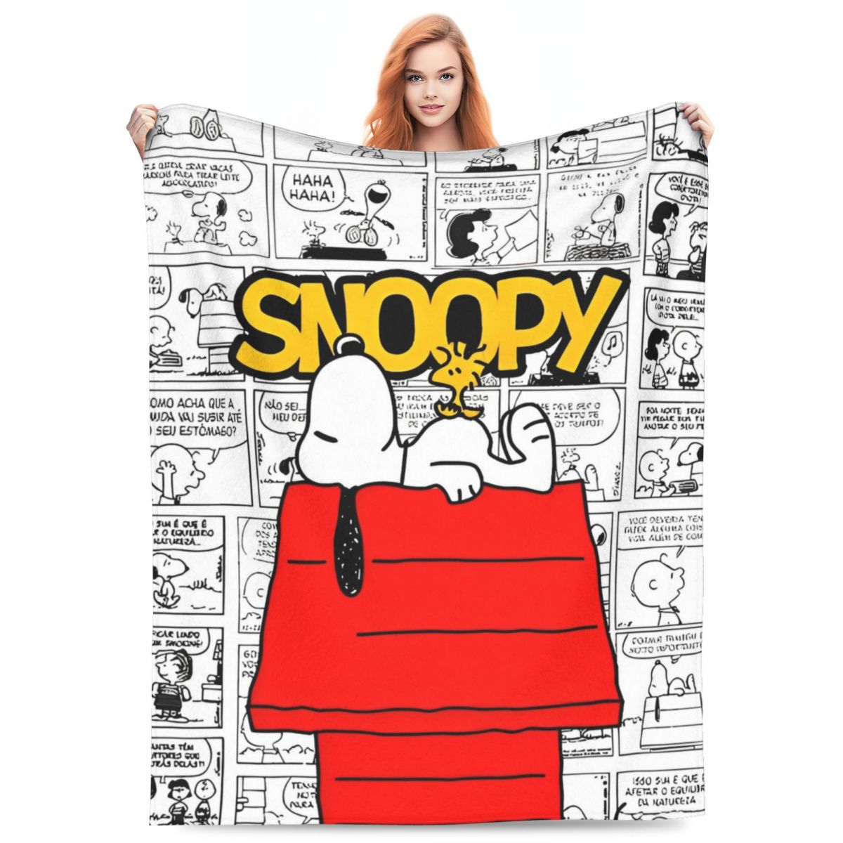 

Blanket Soft Street Trend Plush Throw Blanket A Peanuts For Couch Chair Sofa Bed Travel Office Flannel Bedspread Bed Cover 30x40in