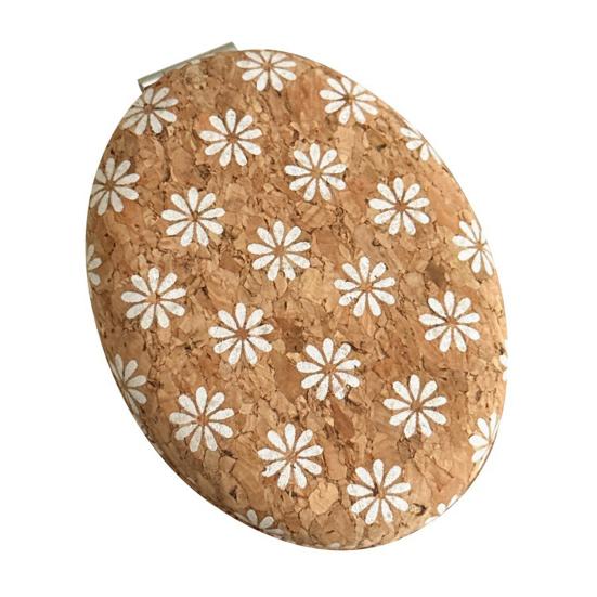 Vintage Floraler Kosmetikspiegel Tragbarer Reise-Doppelseitiger Schminkspiegel Für Damen Mädchen Hohe Klarheit Tasche Handheld Kosmetikspiegel