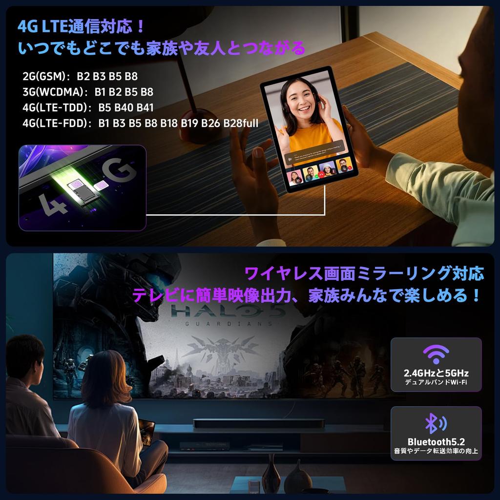 Neues Android 15 Tablet Großer Bildschirm mit Helio 24GB RAM 128GB Großes Incell 90Hz IPS 1920x1200 Ideal für Gaming und Video Leicht und Gesicht Kopfhörer