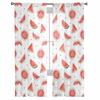 Summer Watermelon Watercolor Texture Sheer Curtains For Living Room Kitchen Window Curtains Bedroom Tulle Voile Curtains