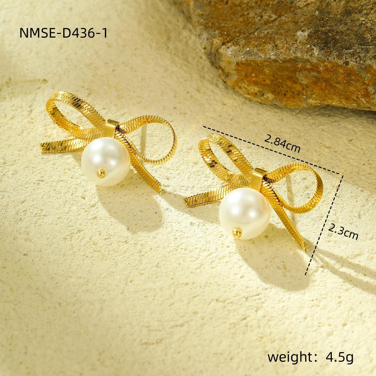 GEMCHIC Women s Stainless Steel Bowknot Rhinestone Earrings Ti Steel Stud Earrings Fashion Luxury for Women