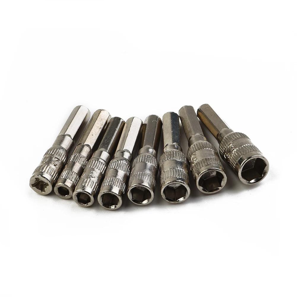 Hand Tools Home Socket Hex Socket Driver Tool H4 Drill Bit Hex Nut Hex Shank Metric PH2.0/M2.5-5.5mm Silver Tone