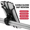 Universal Silicone Bike Phone Holder 360° Rotatable Mobile Rack Safe Bracket For Bicycle Motorcycle Scooter Stroller Handlebar