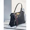 Metal Lock Buckle Kitten Bag for Women, Light Luxury High-end Leather Single-shoulder Handbag, Chain Decoration, Crossbody