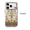 Ornate Persian Floral Motif Pattern Art Graphic Film Aesthetic Protective Shockproof Bumper Phone Case For iPhone 13 14 15 16 17 Pro Max Plus