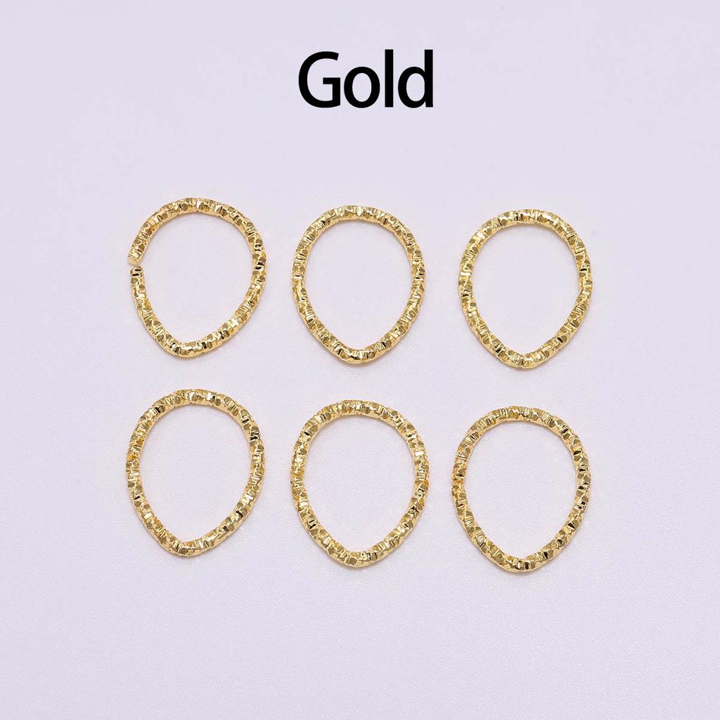 30-100 Stück/Los 8-20 mm Goldene Biegeringe Runde Gedrehte Sprengringe Verbinder Für DIY Schmuckzubehör Herstellungsbedarf