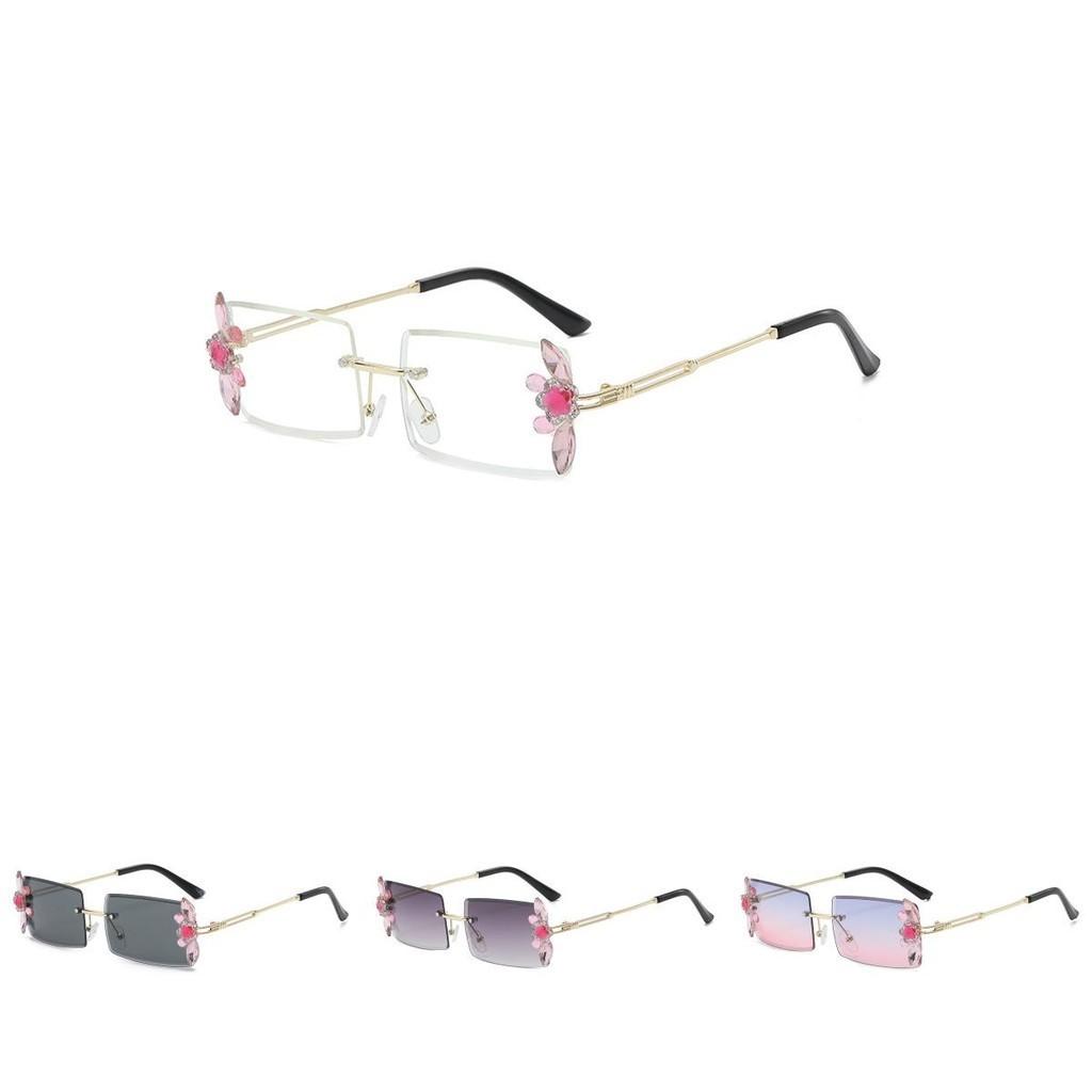 Elegant 2022 Gradient Sunglasses With Diamond Inlaid Gold Frame For Women