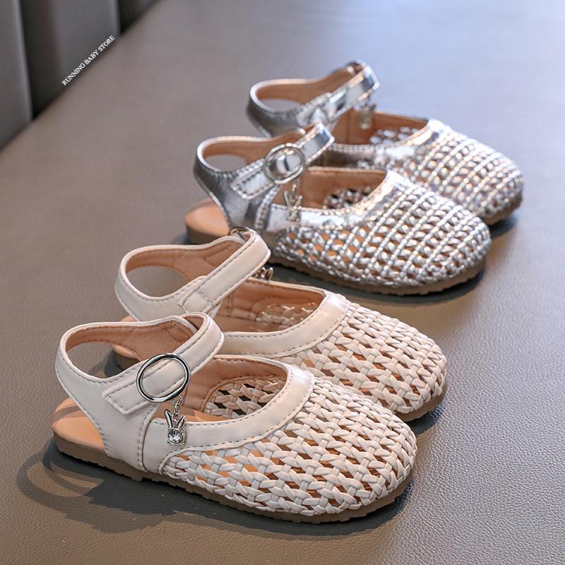 Summer Girls Braided Wrap-Toes Princess Slingback Shoes Baby Soft Sole Cute Sandals Student Beach Shoes
