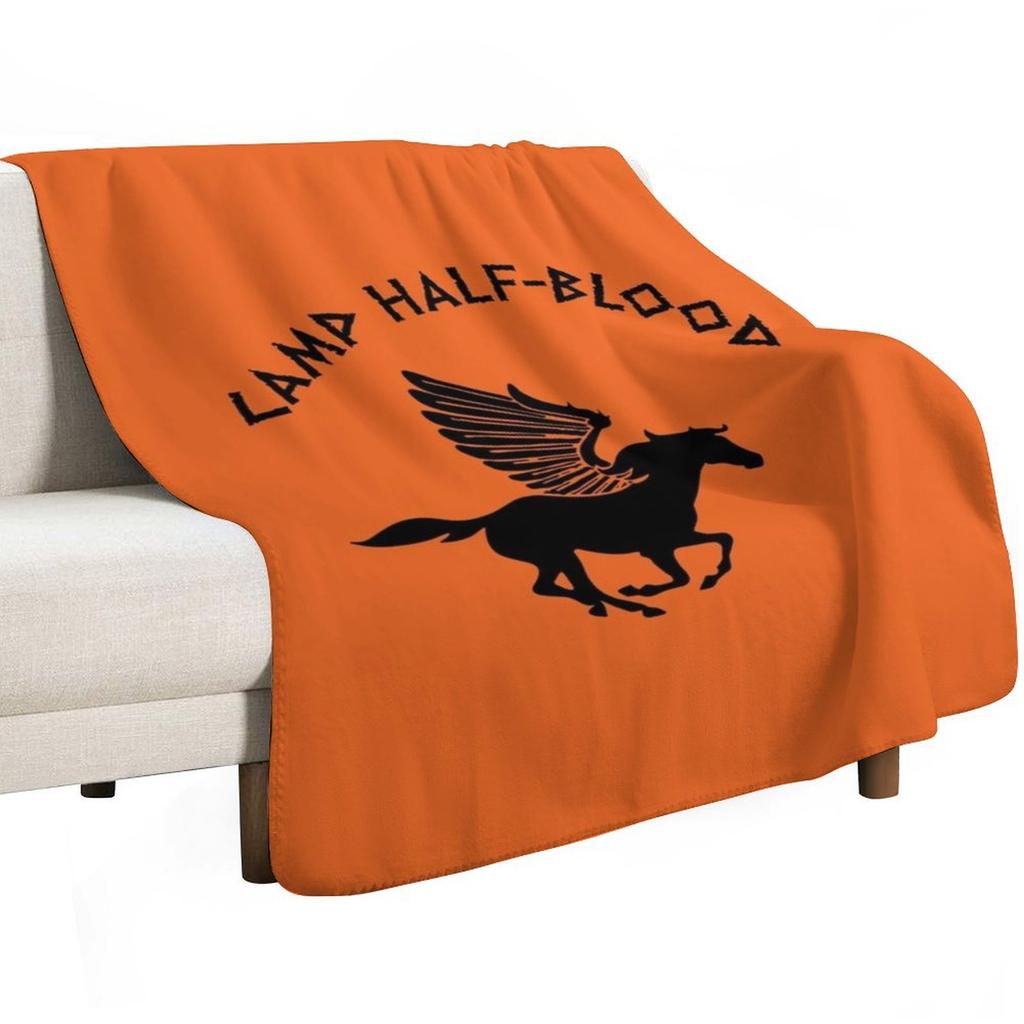 Camp half blood Throw Blanket Wrinkle Resistant Lightweight Blanket