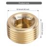 10Pieces Sturdy Brass Pipe Plugs Fittings Male Internal Hexgonal Designs for Secure Sealing In Various Systems