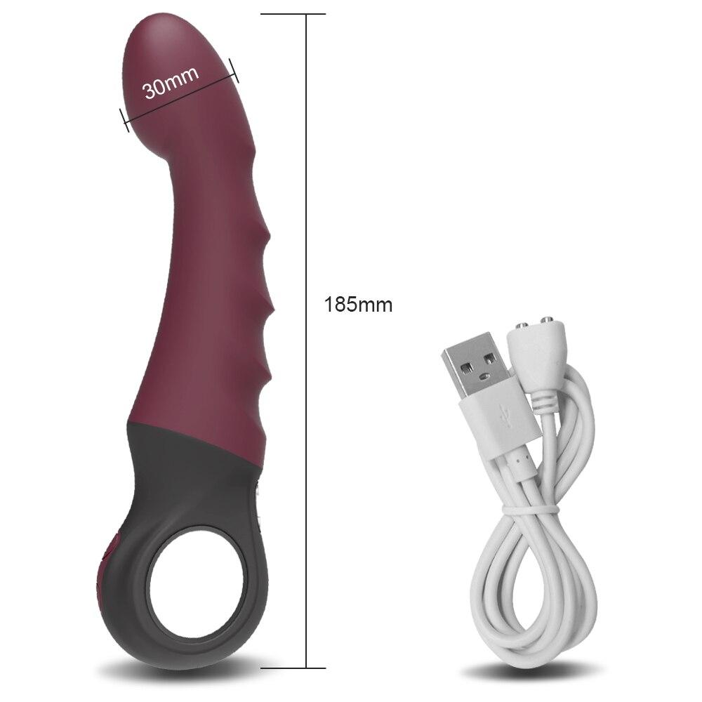Dildo Multi Speed G Spot Vagina Vibrator Klitoris Butt Plug Anal Erotiske Varer Produkter Sexleketøy for Kvinner Voksne Kvinner