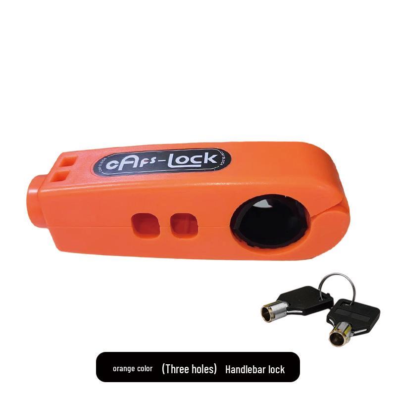 Universal Anti-Theft Motorcycle Handlebar & Throttle Lock with Alarm