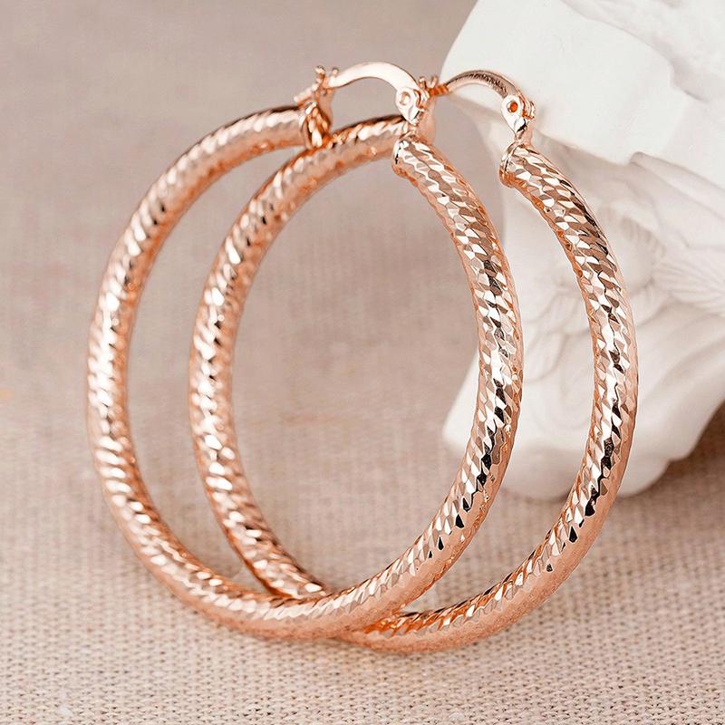 

CAOSHI Sparkle Three Color Available Hoop Earrings for Women Modern Metal Style Temperament Daily Wearable Zircon Accessories
