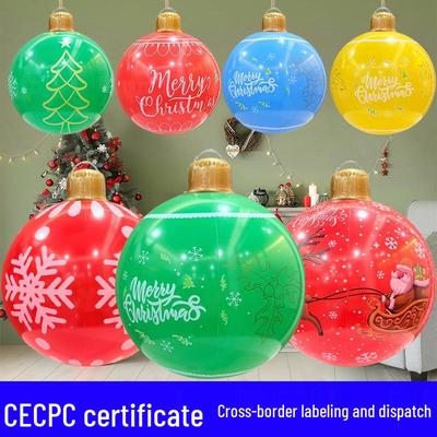 Grenzüberschreitende Weihnachts-Hofdekoration: PVC Laterne & Aufblasbare Weihnachtskugel Set