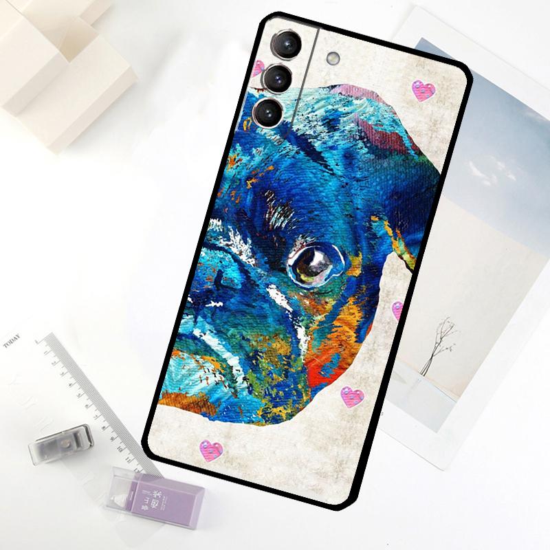 Pug Dog Phone Case For Samsung Galaxy S20 FE S21 S22 S23 S24 S25 S26 Ultra S10 S25 Plus S25 FE Cover