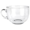 Large Glass with Handle for Drinking Coffee Tea Herbal Beverages Mug 650 Ml